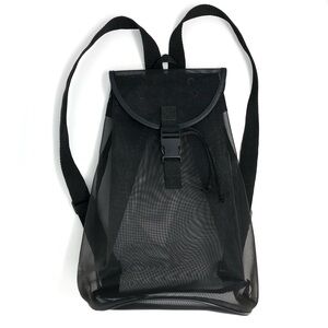 Holt Renfrew Y2K black mesh backpack